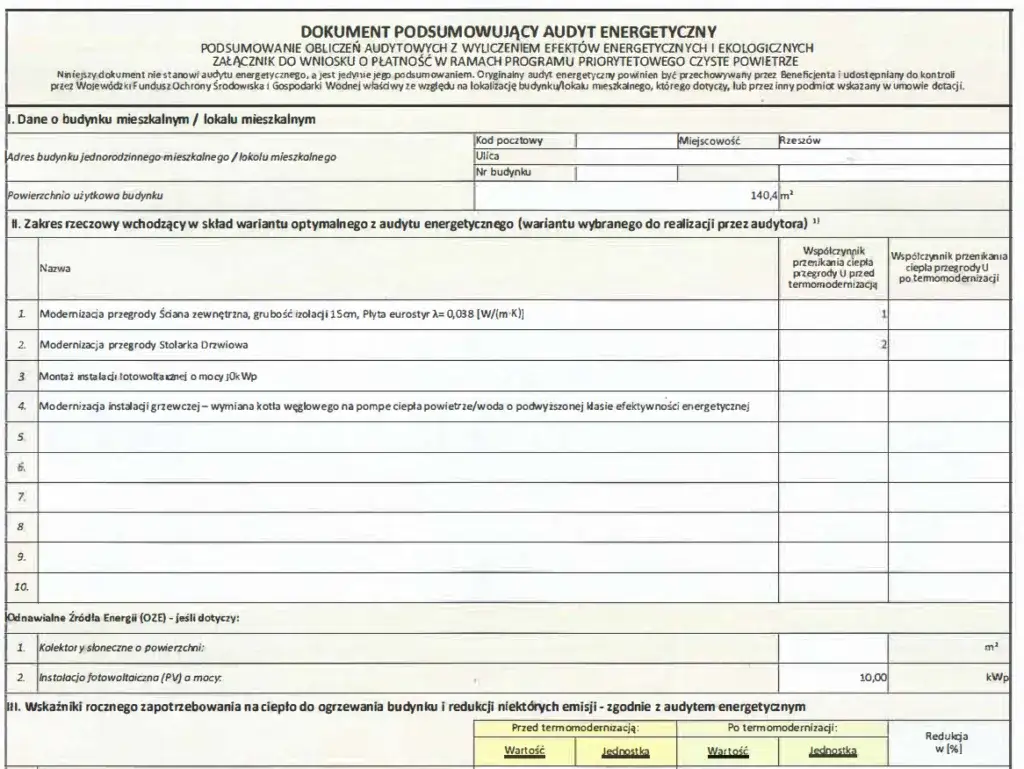 Zdjęcie Ile kosztuje audyt energetyczny Czyste Powietrze? Sprawdź ceny i oszczędności